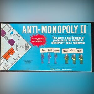 Anti-Monopoly II Board Game